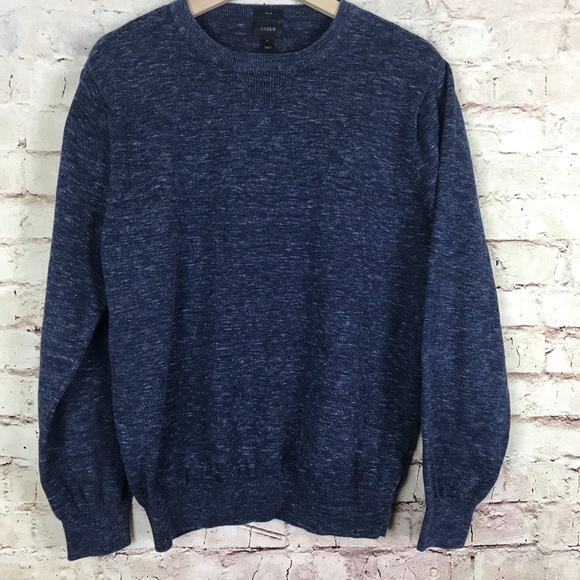 J. Crew Other - J Crew Mens Rugged Cotton Sweater Navy Blue Size L